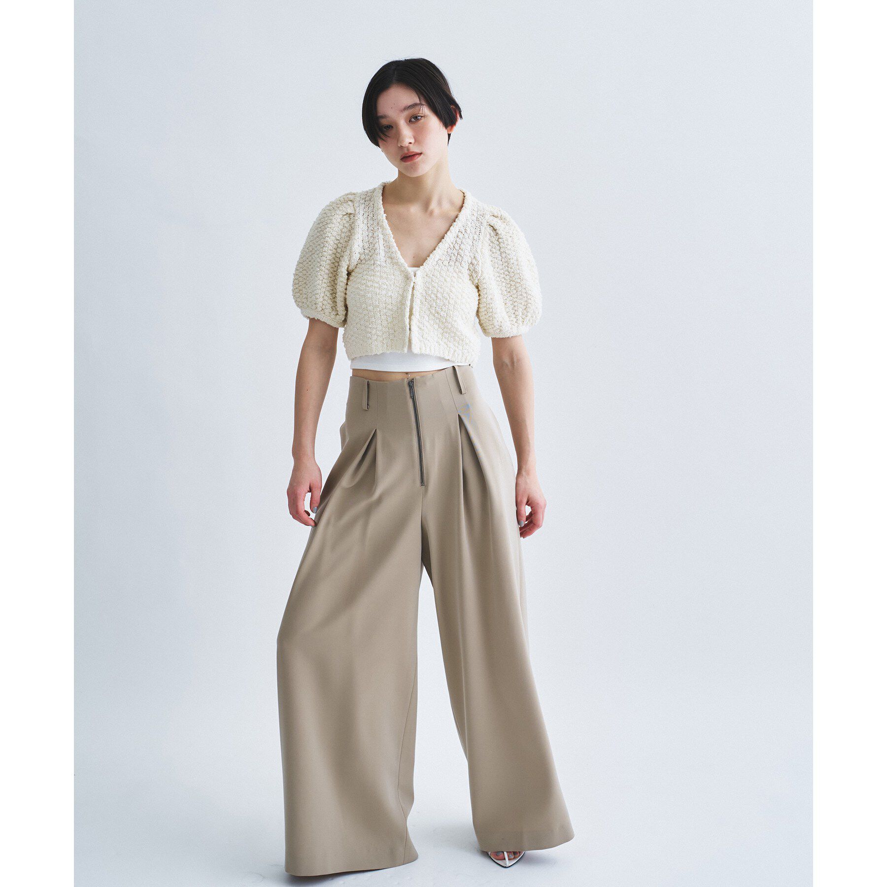 CODE A「cloudy puff cardigan」|カーディガン|