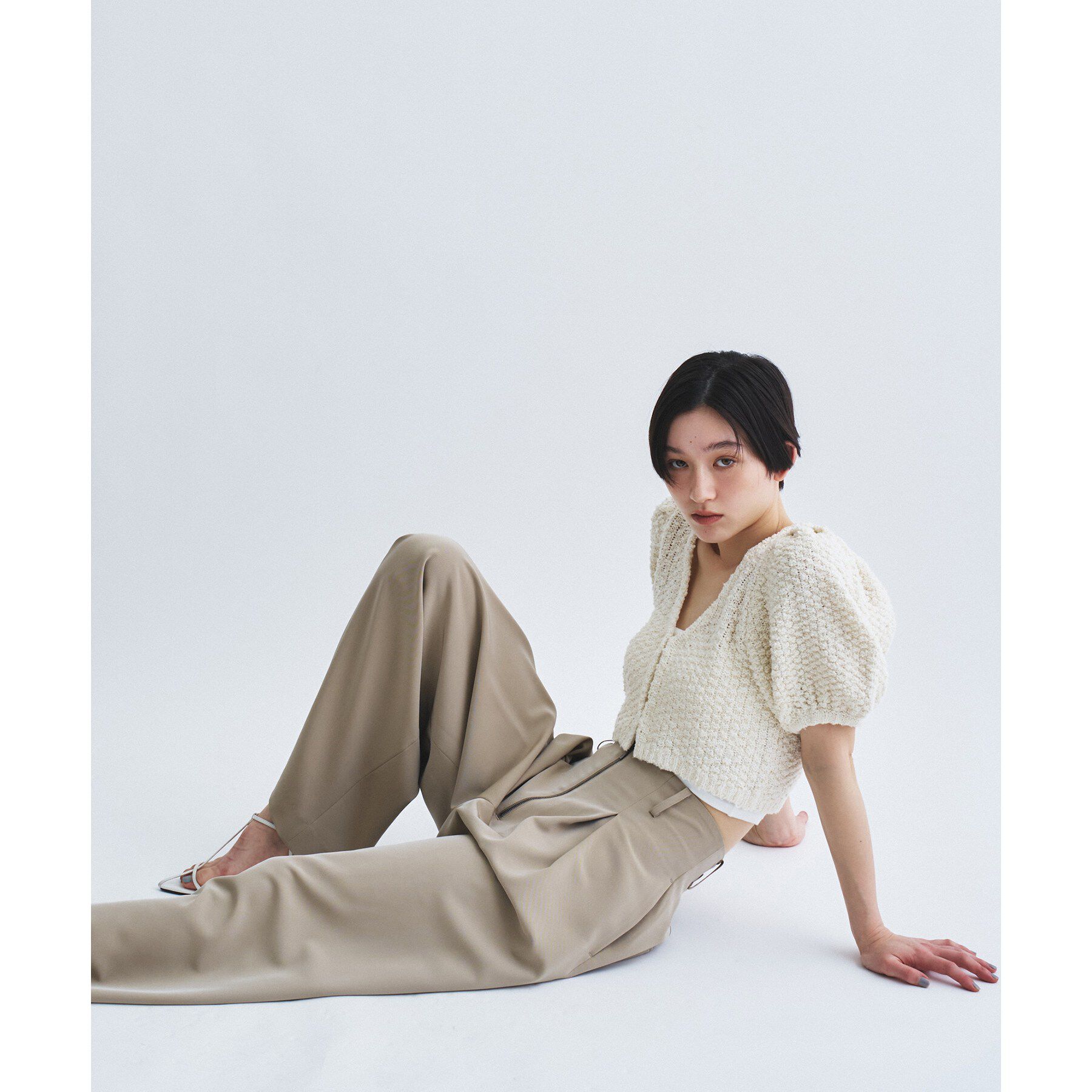 CODE A「cloudy puff cardigan」|カーディガン|