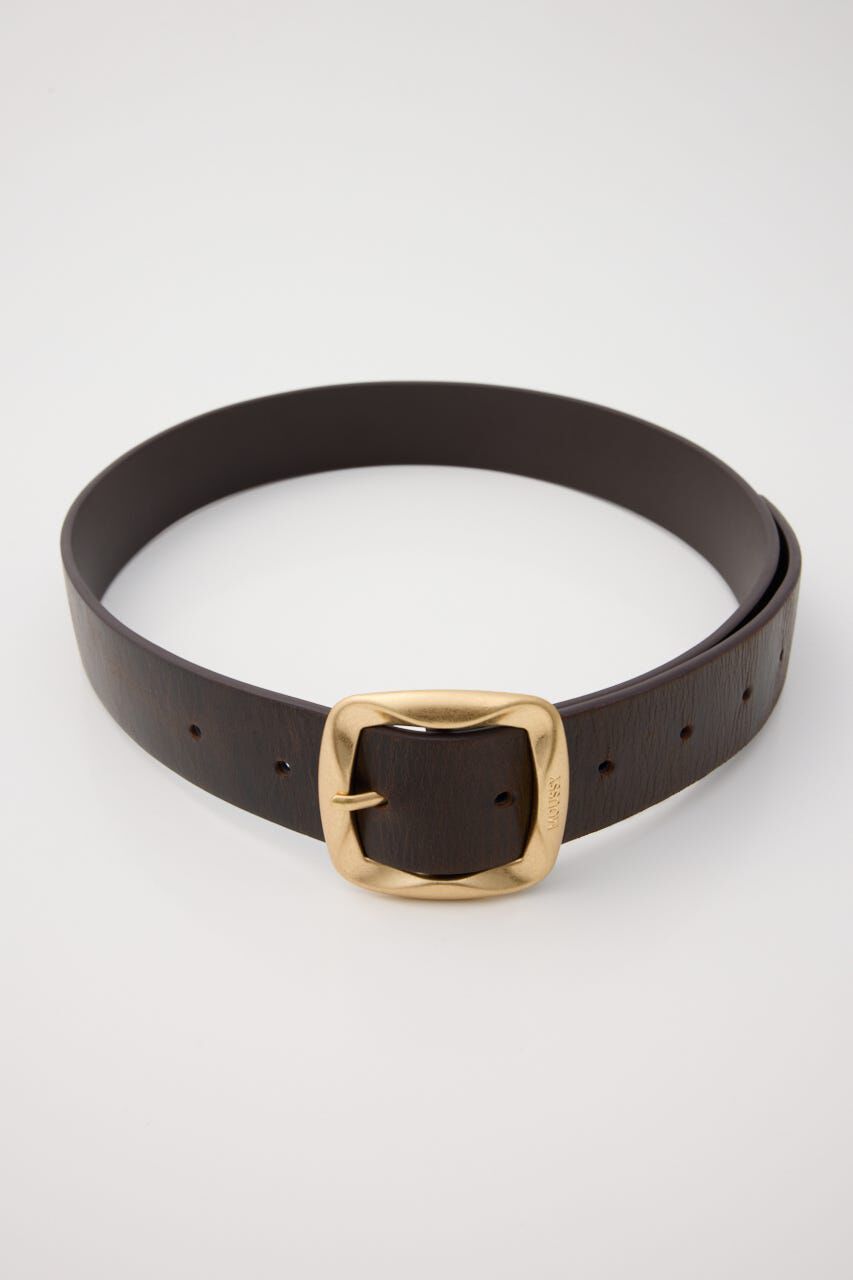 MOUSSY「CHUNKY BUCKLE LEATHER ベルト」|ベルト|