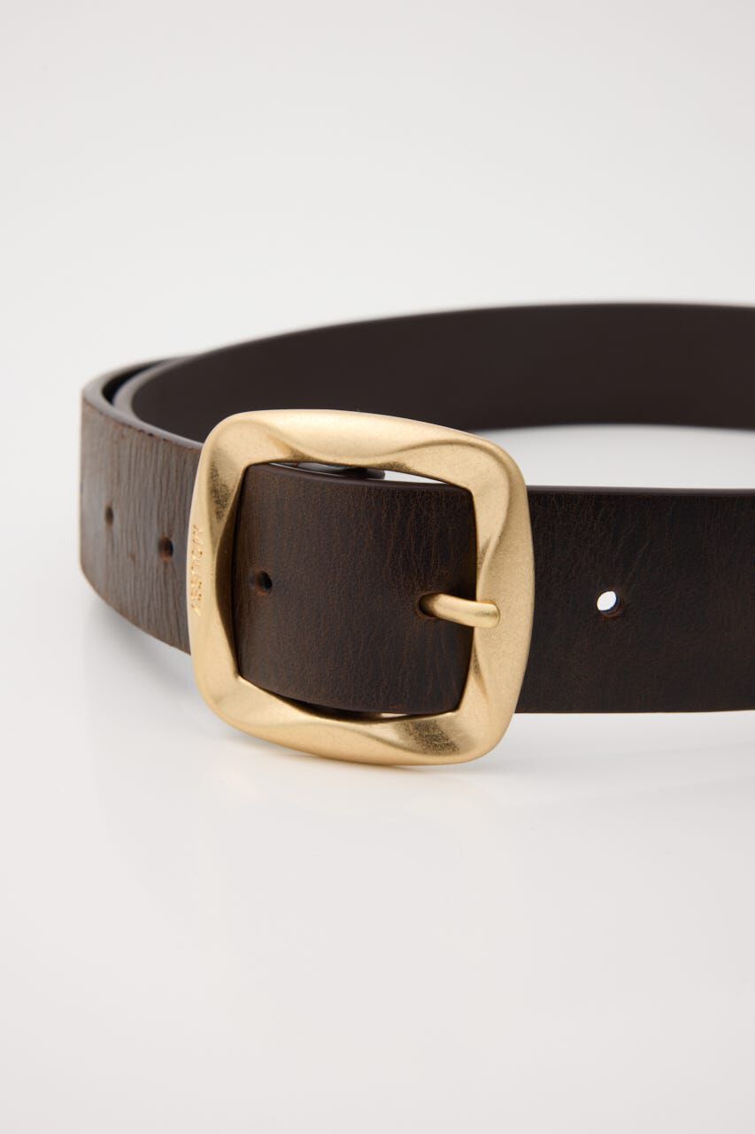 MOUSSY「CHUNKY BUCKLE LEATHER ベルト」|ベルト|
