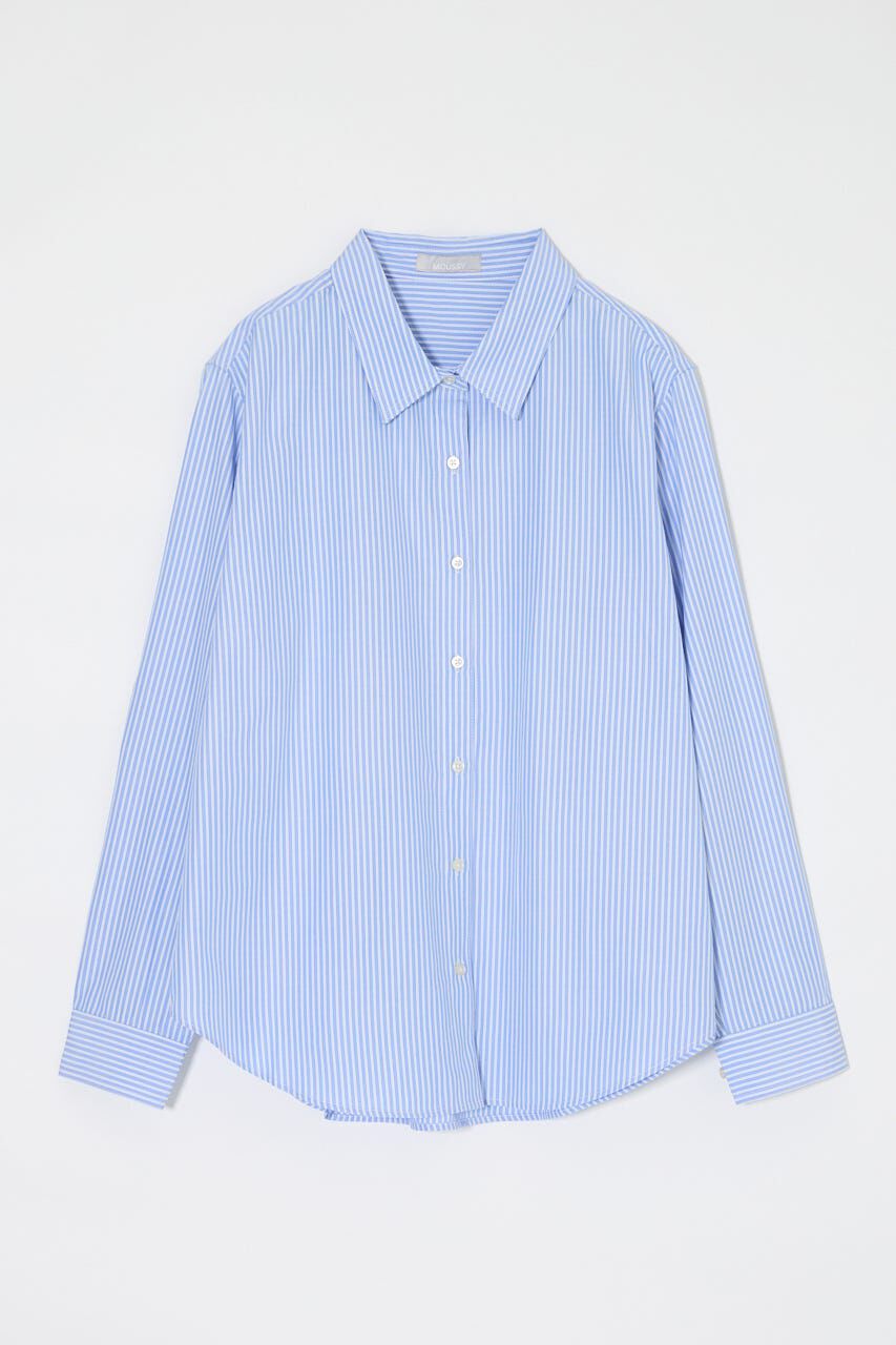 MOUSSY「STRIPE OVER シャツ」|シャツ・ブラウス|