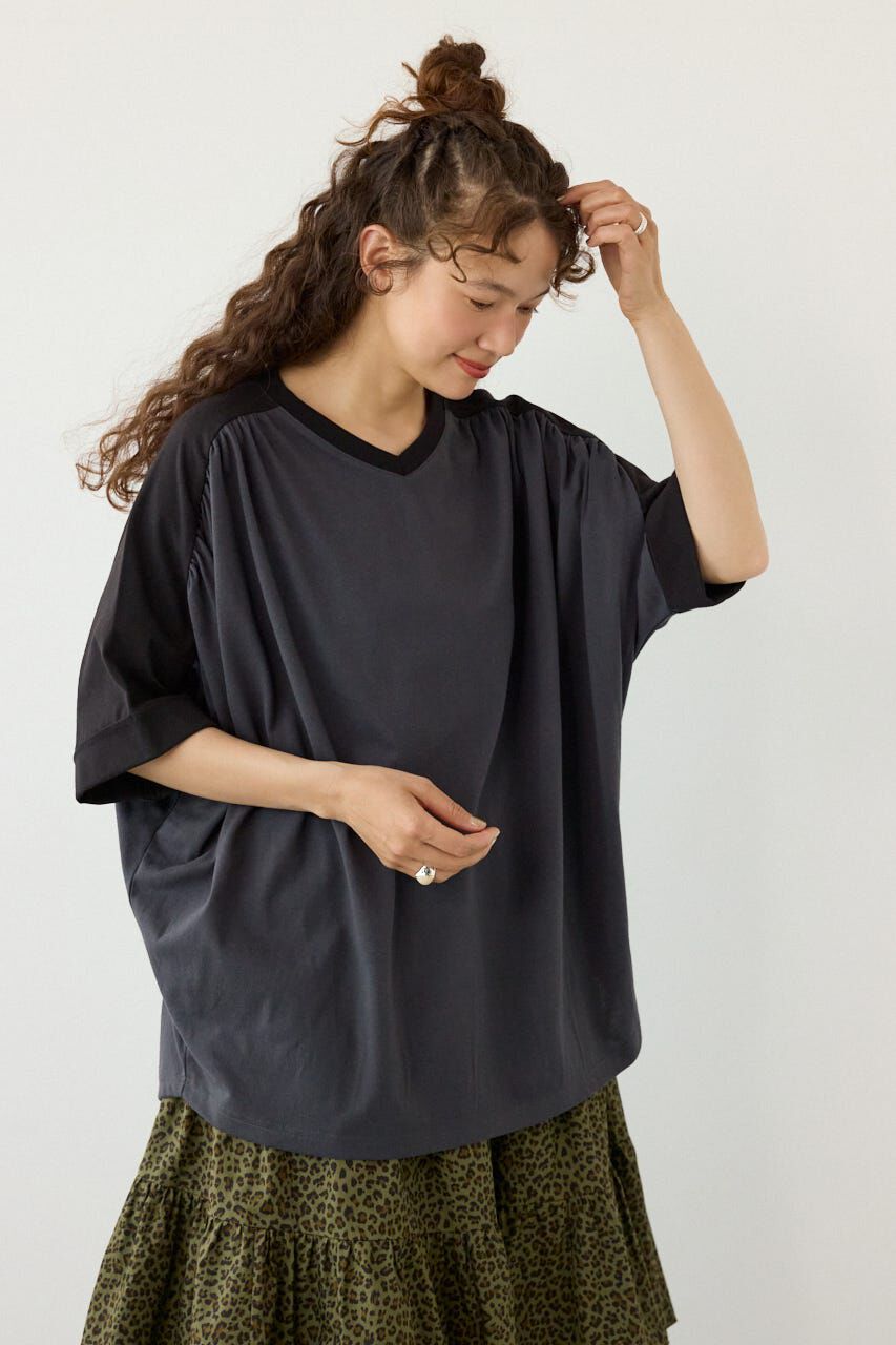 RODEO CROWNS「配色ドルマントップス」|Tシャツ・カットソー|BLK