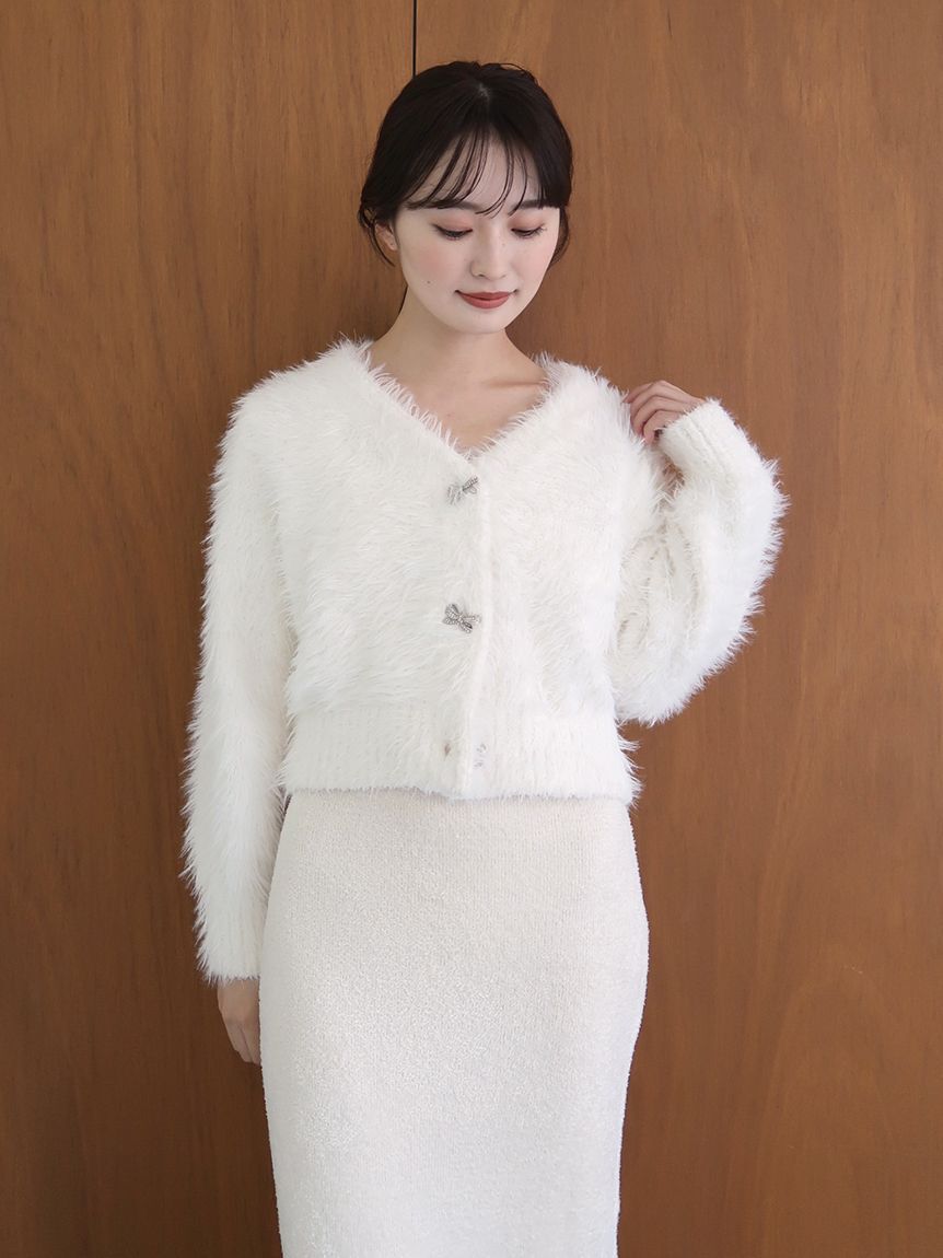 SNIDEL HOME「シャギーカーディガン&times;ワンピースセット」|ルームウェア|