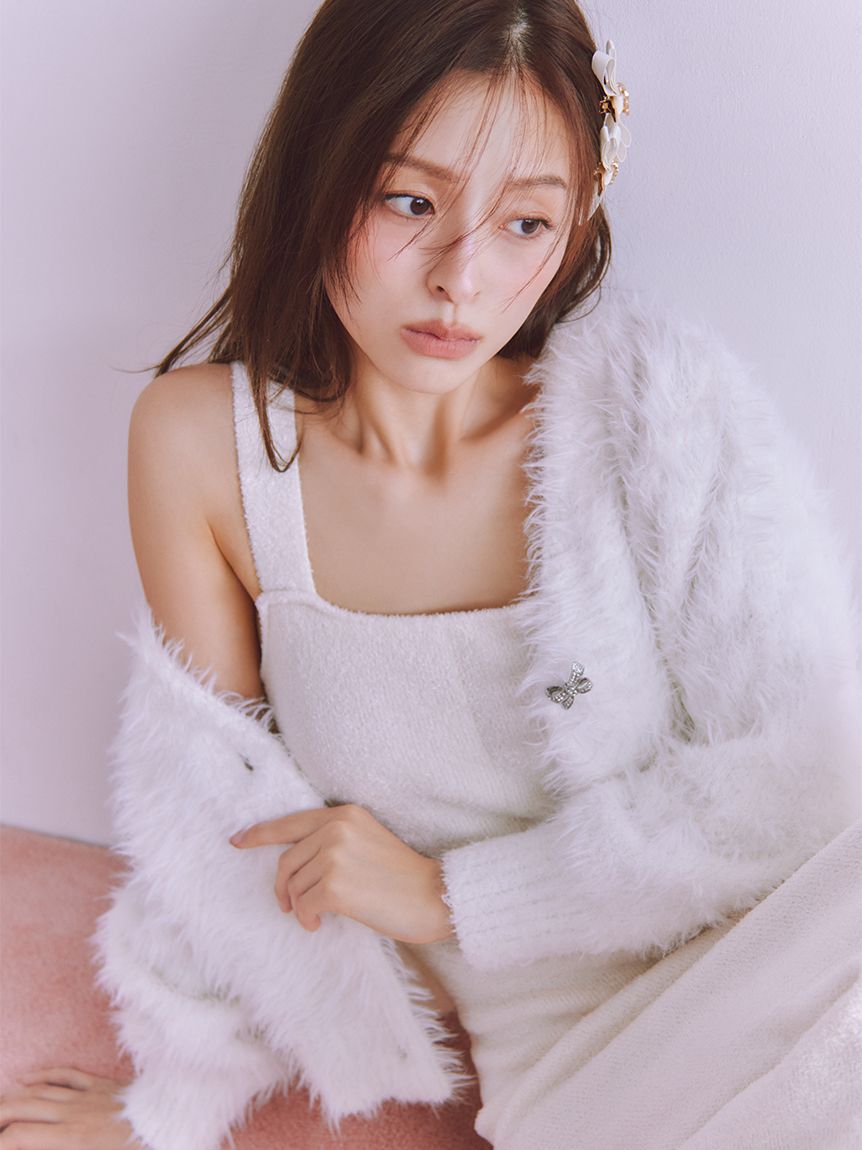 SNIDEL HOME「シャギーカーディガン&times;ワンピースセット」|ルームウェア|