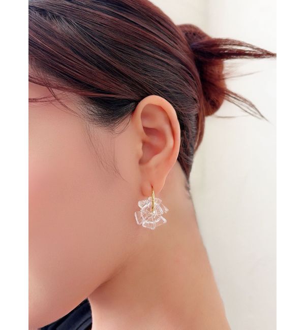 RESEXXY「クリアフラワーピアス」|ピアス|