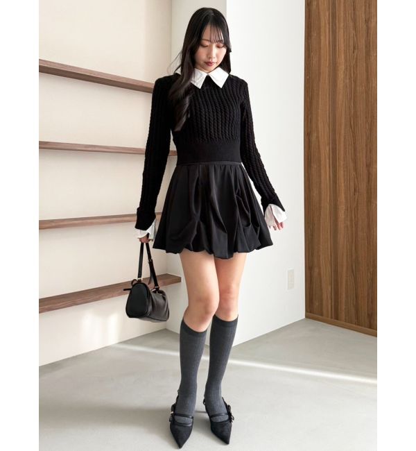 dazzlin「【再販売】バルーンミニスカート」|スカート|