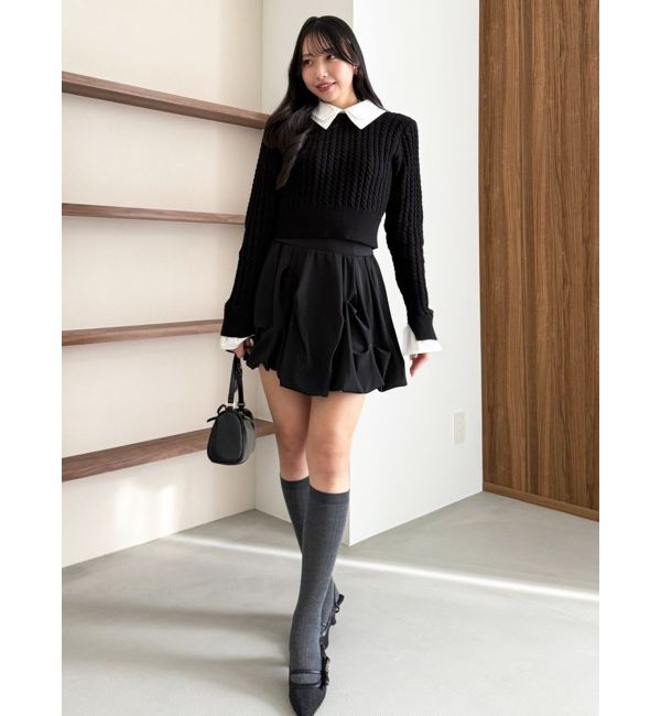 dazzlin「【再販売】バルーンミニスカート」|スカート|