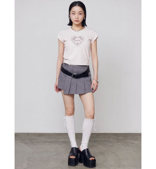 EMODA「エンブレムハートパッチTシャツ」|Tシャツ・カットソー|