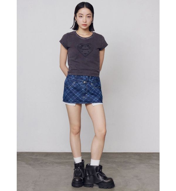 EMODA「エンブレムハートパッチTシャツ」|Tシャツ・カットソー|