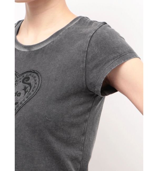 EMODA「エンブレムハートパッチTシャツ」|Tシャツ・カットソー|
