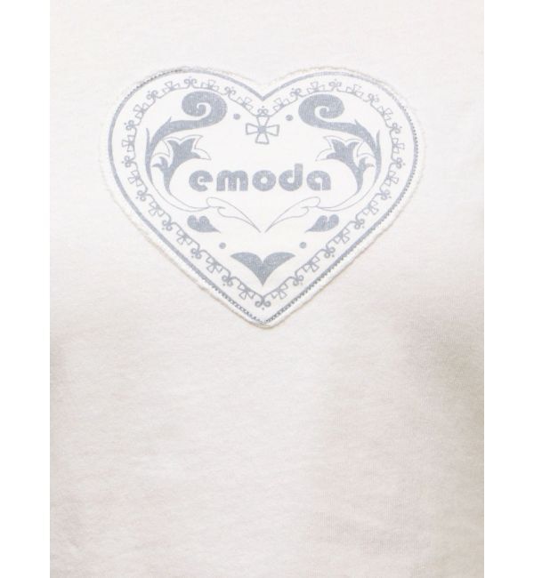 EMODA「エンブレムハートパッチTシャツ」|Tシャツ・カットソー|