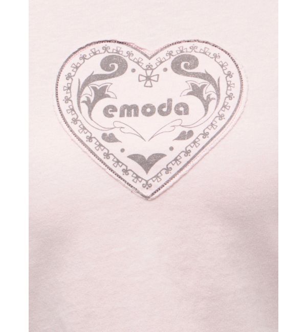 EMODA「エンブレムハートパッチTシャツ」|Tシャツ・カットソー|