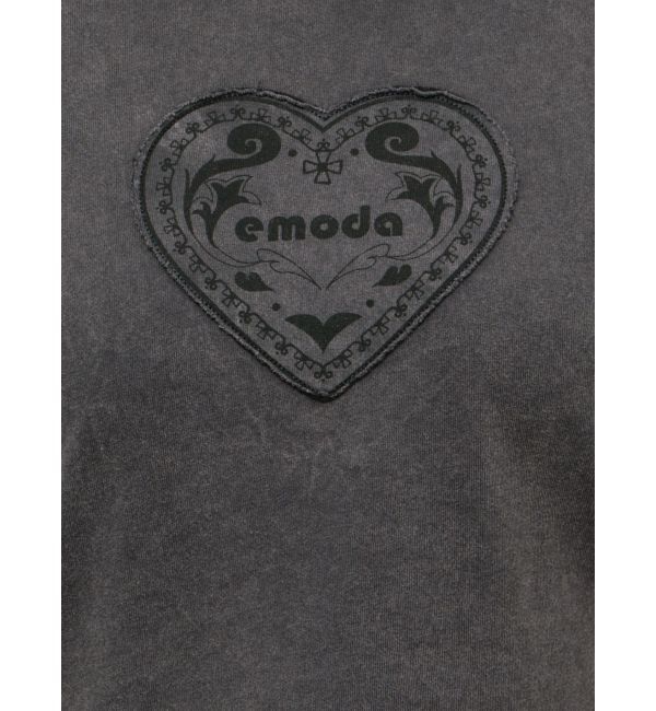 EMODA「エンブレムハートパッチTシャツ」|Tシャツ・カットソー|