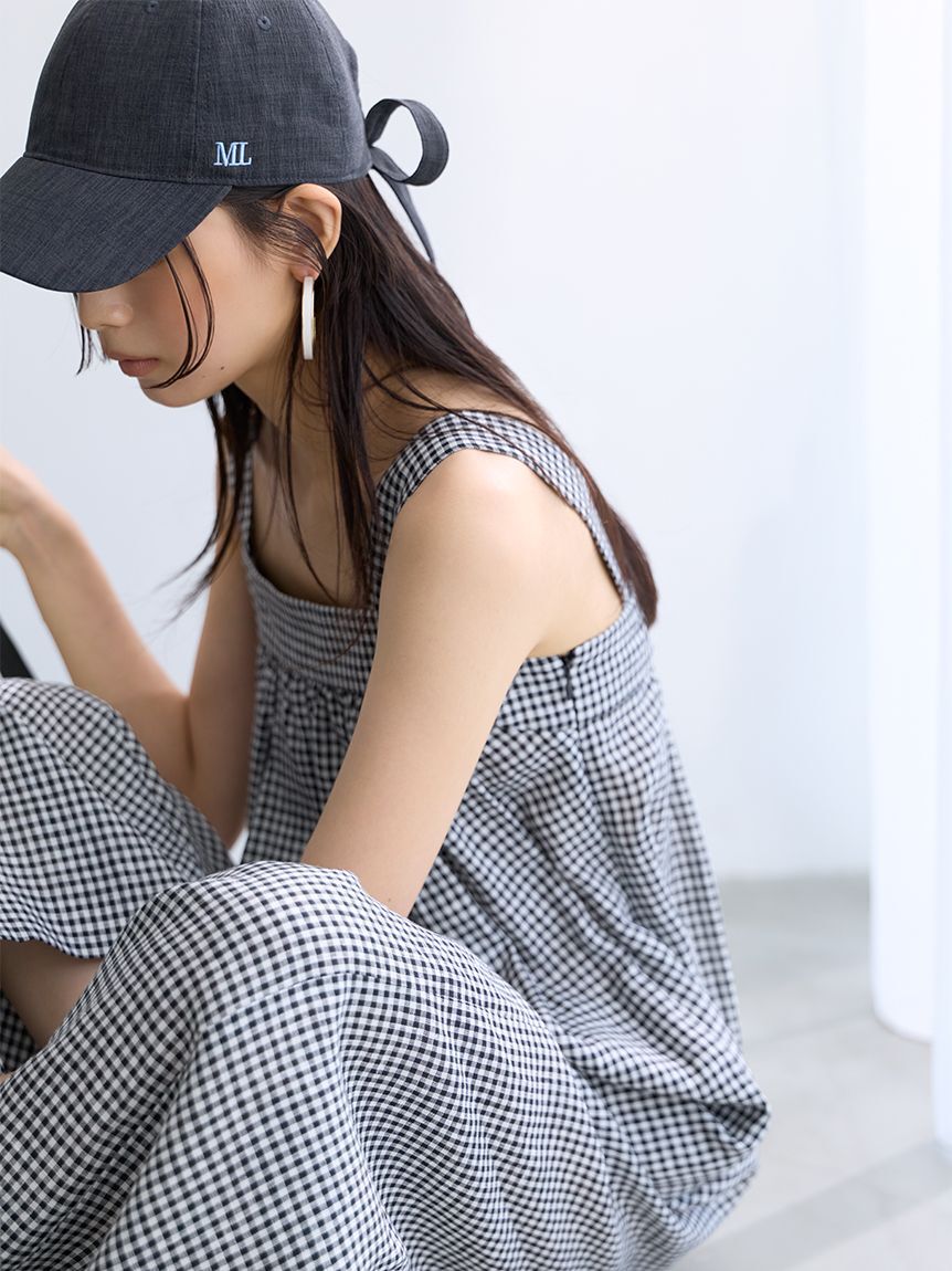 Mila Owen「【UVカット】【接触冷感】バックギャザーワイドサロペット」|オールインワン|