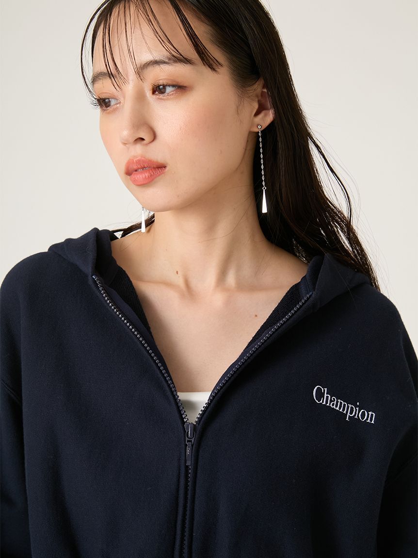FRAY I.D「【FRAY I.D｜Champion】リバースウィーブショートフーディ」|スウェット・ジャージ|