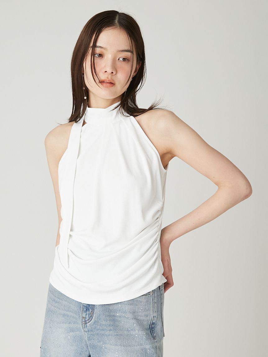 FRAY I.D「ホルターネックカットトップス／ウォッシャブル」|Tシャツ・カットソー|