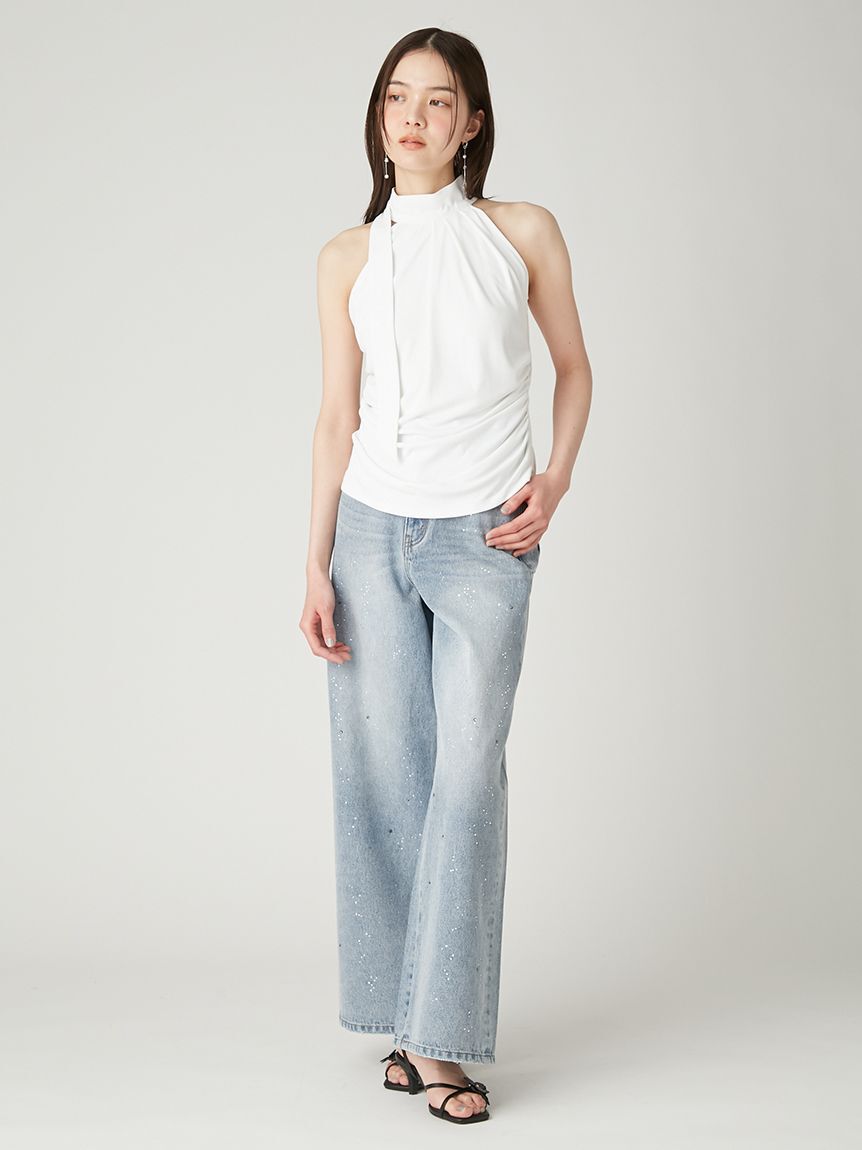 FRAY I.D「ホルターネックカットトップス／ウォッシャブル」|Tシャツ・カットソー|