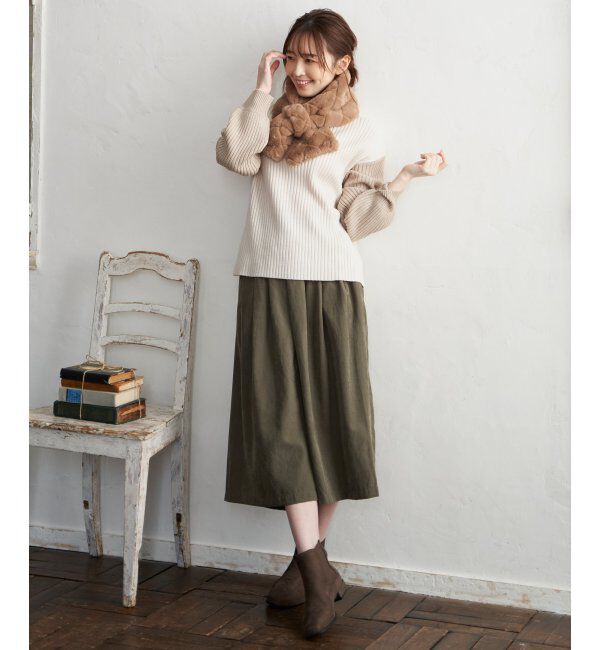 ikka「あったかストレッチハーフブーツ」|その他|
