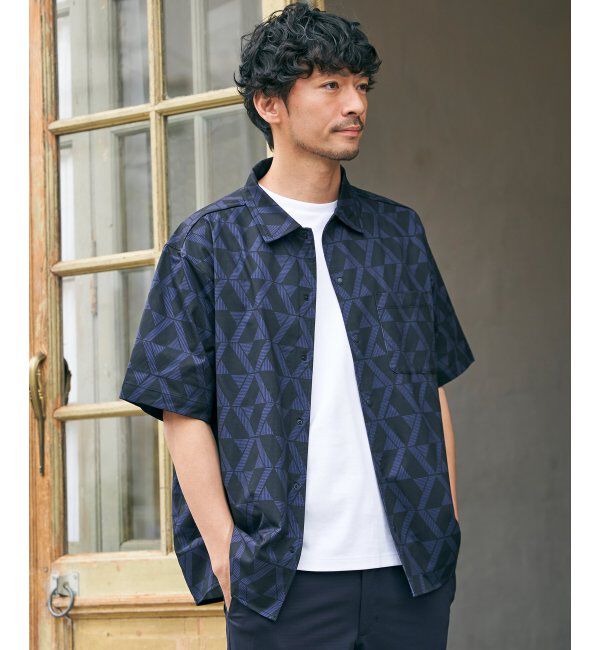 ikka「ライトダンボールダブルフェイスTシャツ」|Tシャツ・カットソー|
