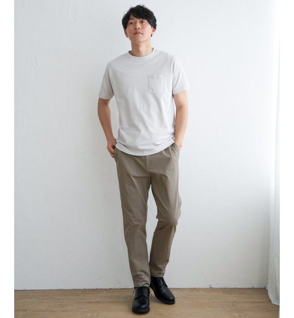 ikka「ライトダンボールダブルフェイスTシャツ」|Tシャツ・カットソー|