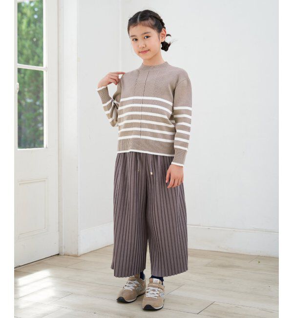 ikka kids「【親子コーデ】コットンMIXボーダーニットプルオーバー（120~160cm）」|その他|