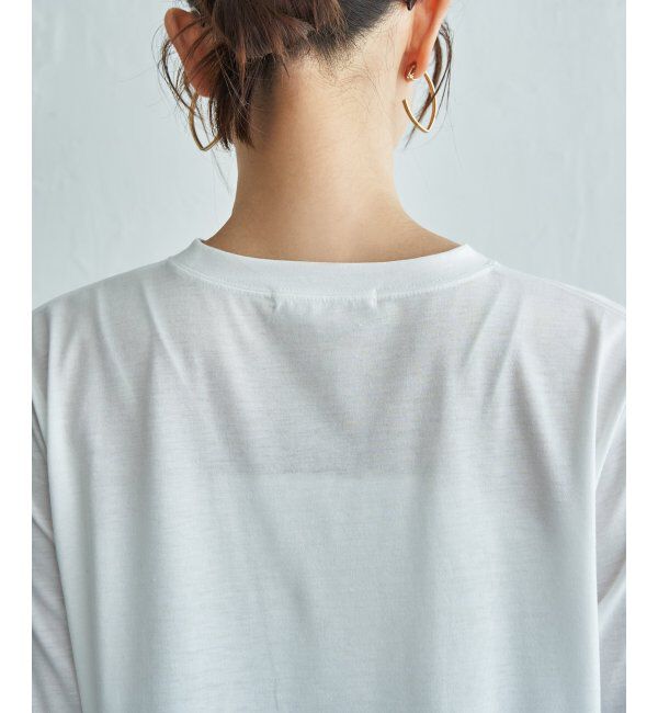 ikka「裾異素材切り替えロンT」|Tシャツ・カットソー|