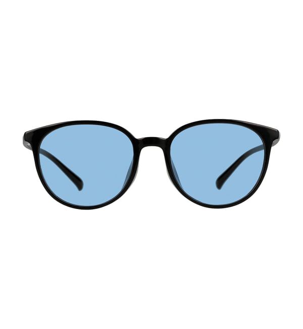  「SUNGLASSES COLLECTION ボストン型 サングラス | カラーレンズ 紫外線対策 UVカット」|サングラス|黒3