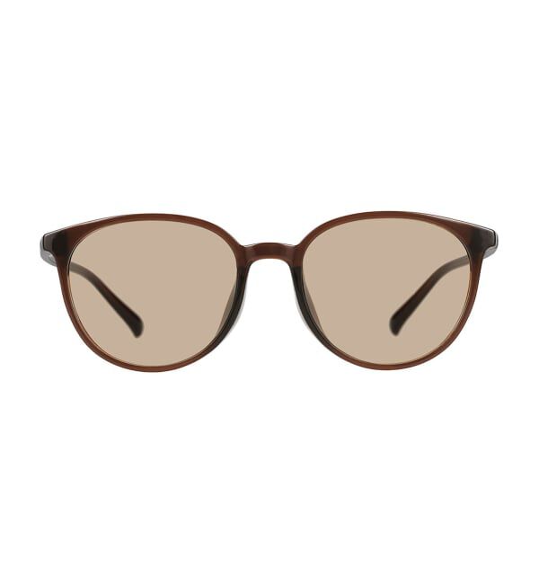 「SUNGLASSES COLLECTION ボストン型 サングラス | カラーレンズ 紫外線対策 UVカット」|サングラス|薄ブラウン1