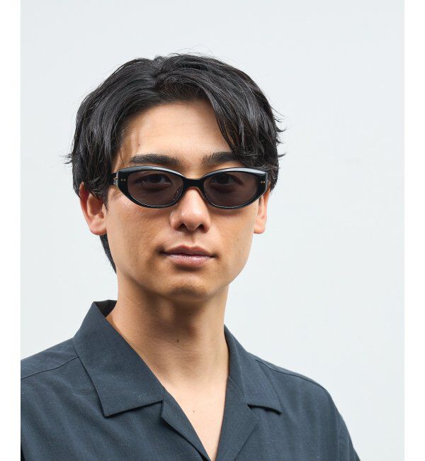  「Zoff｜takashi kumagai スクエア型 サングラス 横長フレーム｜キャッツアイ｜紫外線対策 UVカット  」|サングラス|