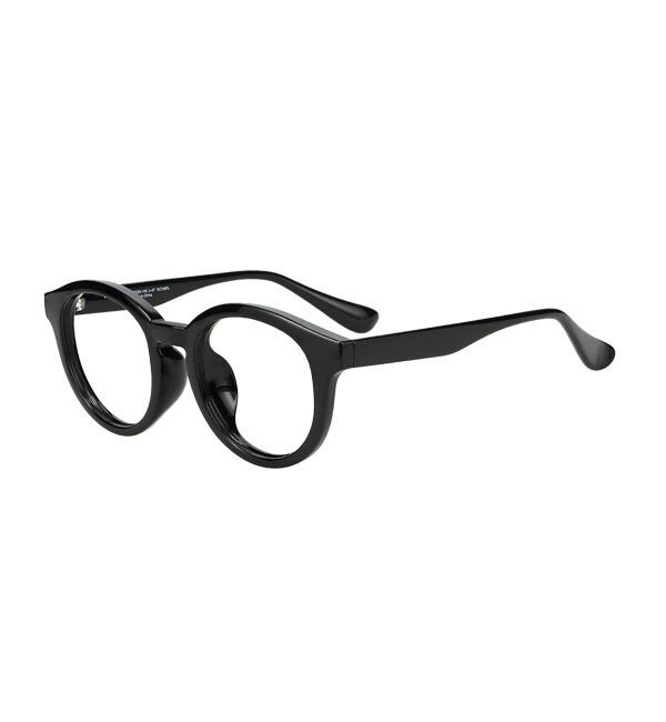  「SUNCUTGlasses/UV100%CUT ボストン型 クリアレンズ サングラス  | 太縁フレーム 紫外線対策 UVカット   」|サングラス|