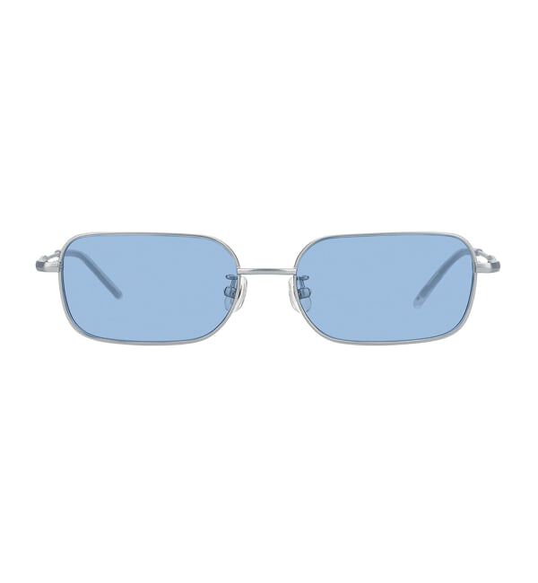  「SUNCUTGlasses/UV100%CUT スクエア型 サングラス | メタルフレーム カラーレンズ  紫外線対策 UVカット」|サングラス|
