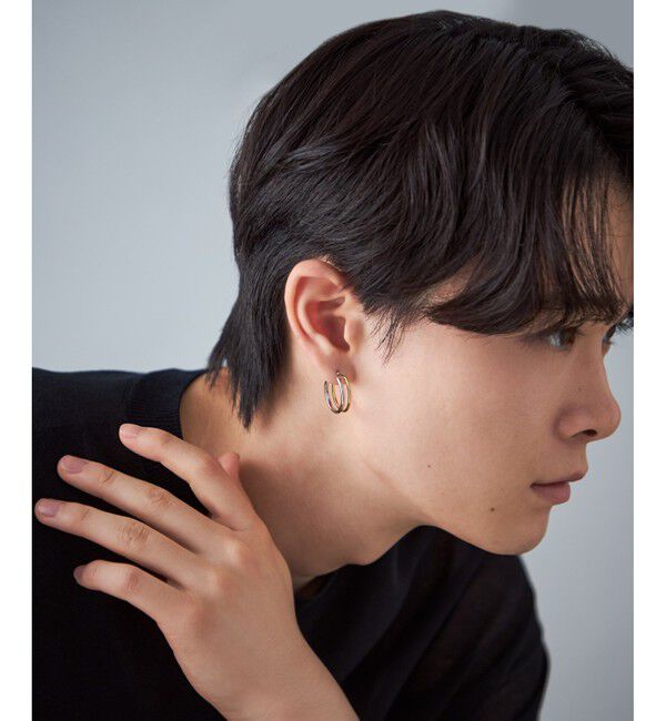 Jouete「[ラップピアス] ダブルフープ コンビカラー」|ピアス|