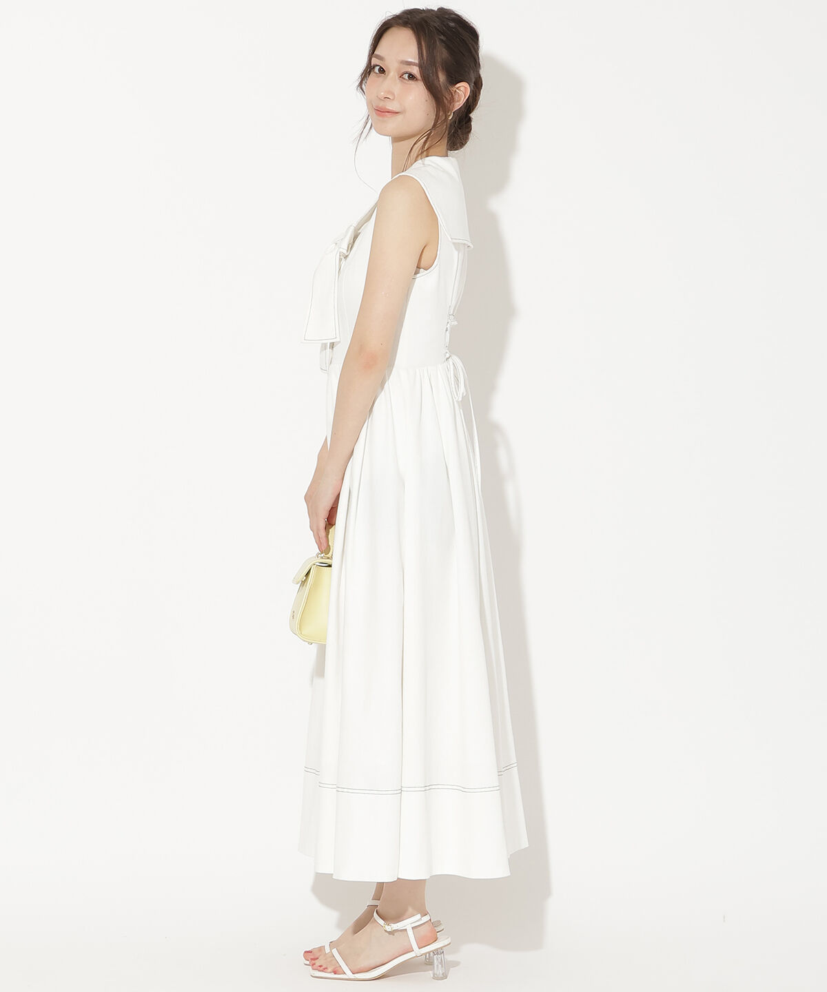 WILLSELECTION「セーラーカラーノースリーブシャツワンピース」|ワンピース|