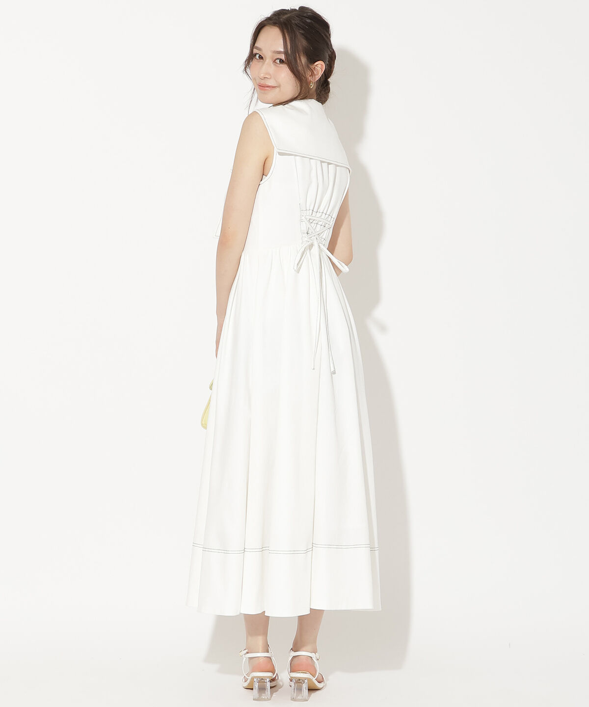 WILLSELECTION「セーラーカラーノースリーブシャツワンピース」|ワンピース|