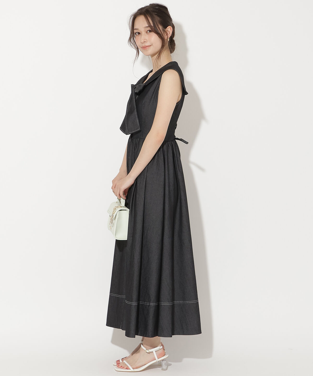 WILLSELECTION「セーラーカラーノースリーブシャツワンピース」|ワンピース|