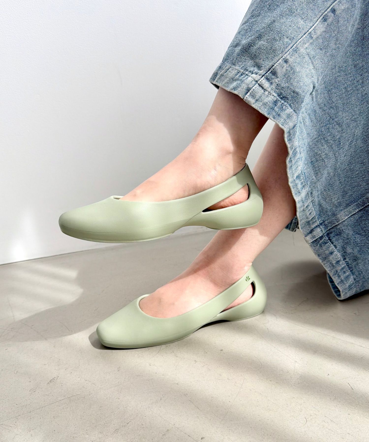 ORiental TRaffic「【WEB限定】EVAカットデザインパンプス/OT3223 軽量 リカバリー パンプス 人気 売れてる トレンド」|パンプス|GREEN