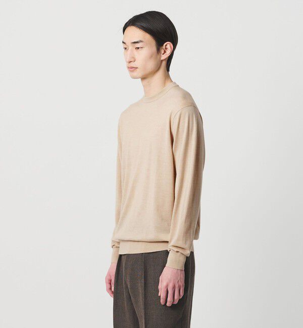 UNITED ARROWS「＜SOVEREIGN＞ハイゲージ クルーネックニット」|ニット・セーター|NATURAL