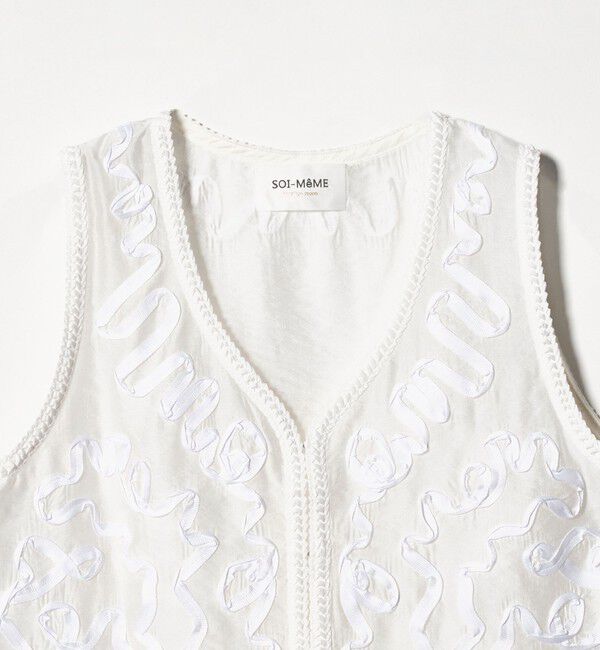 UNITED ARROWS「＜Marilyn Moon＞コード エンブロイダリー ベスト」|ベスト・ジレ|