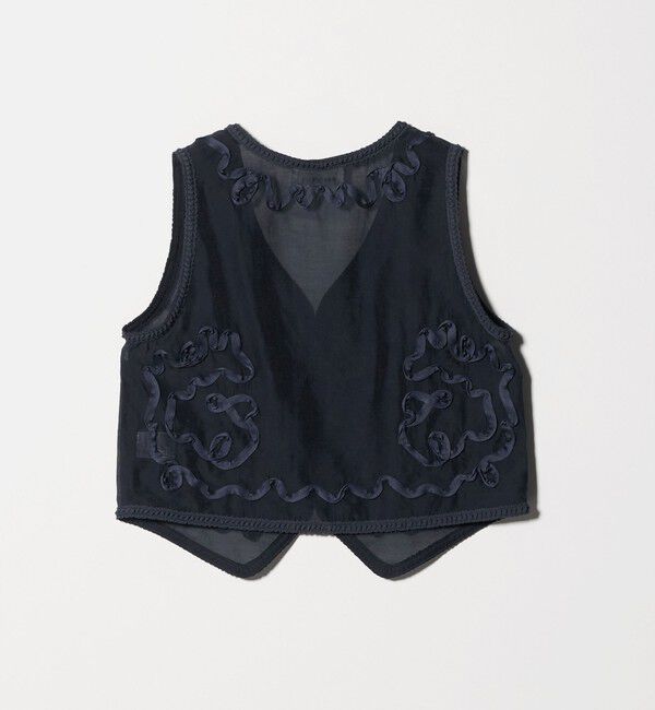 UNITED ARROWS「＜Marilyn Moon＞コード エンブロイダリー ベスト」|ベスト・ジレ|