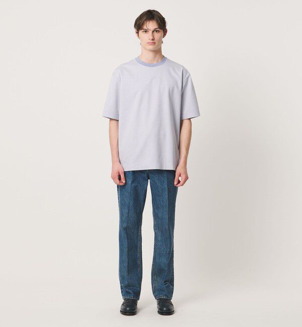 UNITED ARROWS「ポンチボーダー Tシャツ デオドラント 抗菌防臭 接触冷感」|Tシャツ・カットソー|