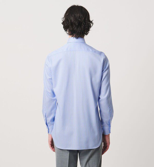 UNITED ARROWS「イージーケア AG パナマ ストライプ カッタウェイカラー シャツ 抗菌防臭 通気性」|シャツ・ブラウス|