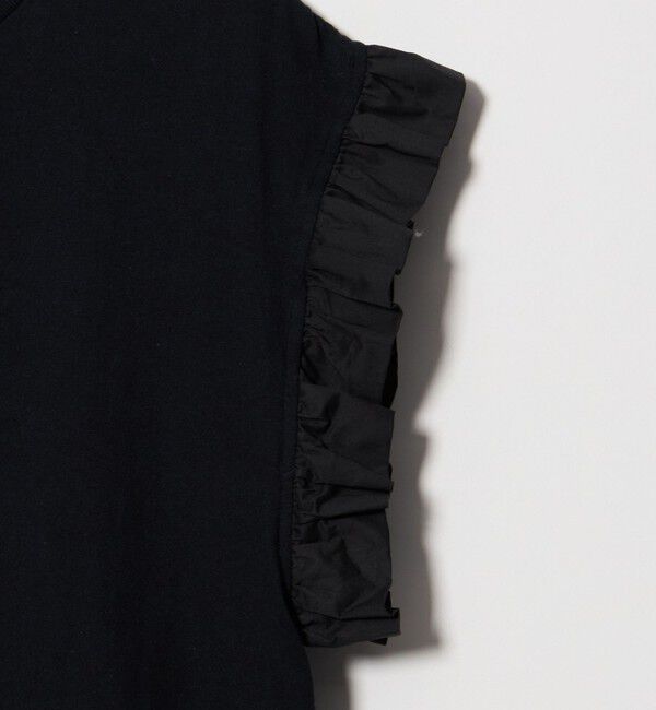 UNITED ARROWS「＜dahl&rsquo;ia＞フリル スリーブ Tシャツ」|Tシャツ・カットソー|