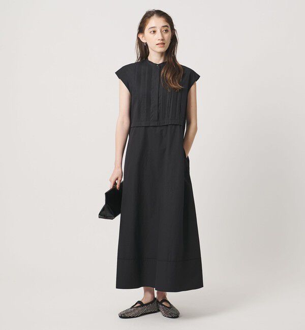 UNITED ARROWS「シルキー ピンタック ワンピース ‐ウォッシャブル‐」|ワンピース|