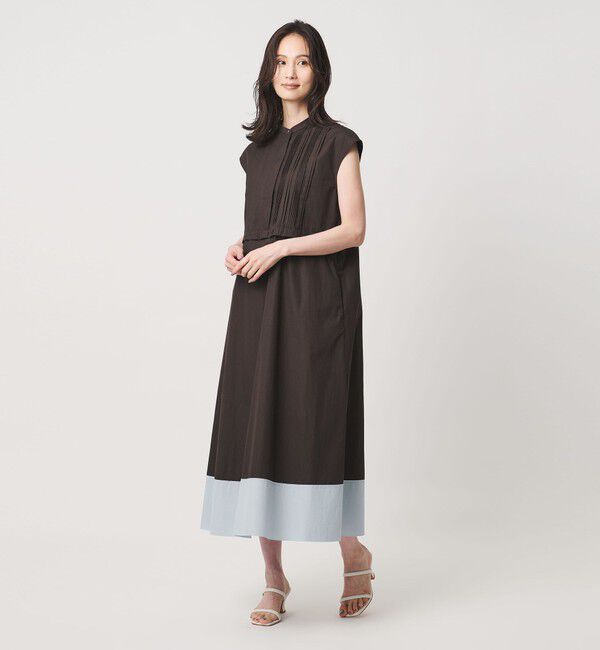 UNITED ARROWS「シルキー ピンタック ワンピース ‐ウォッシャブル‐」|ワンピース|