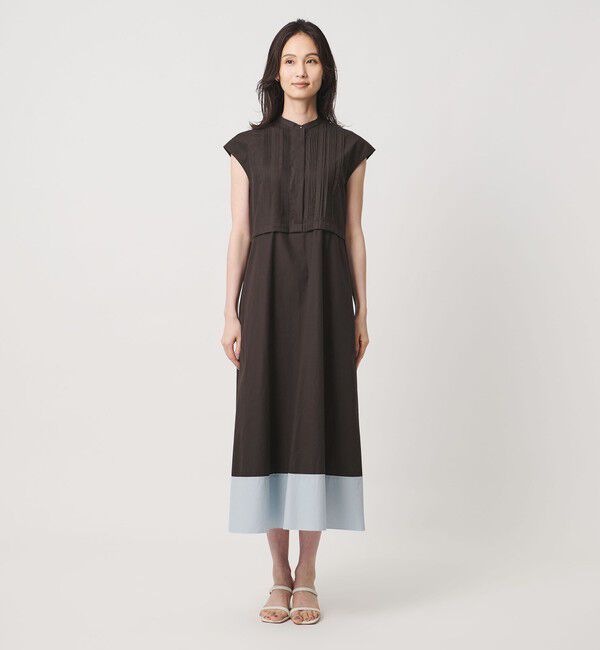 UNITED ARROWS「シルキー ピンタック ワンピース ‐ウォッシャブル‐」|ワンピース|