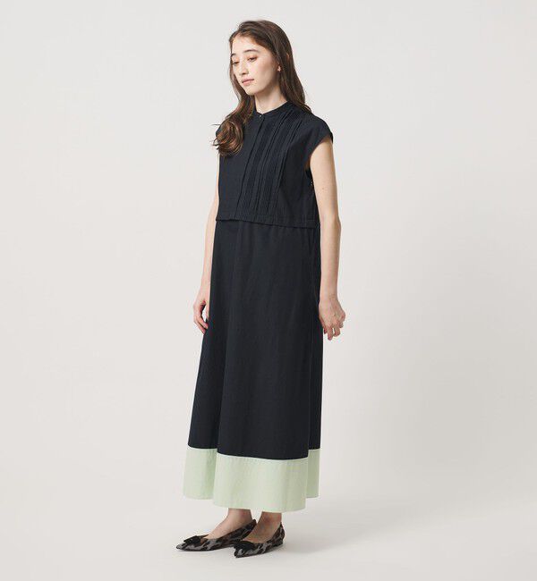 UNITED ARROWS「シルキー ピンタック ワンピース ‐ウォッシャブル‐」|ワンピース|