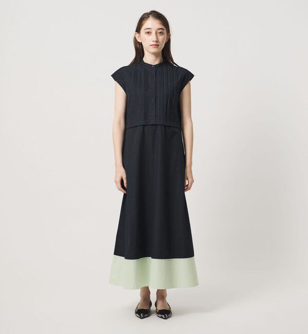 UNITED ARROWS「シルキー ピンタック ワンピース ‐ウォッシャブル‐」|ワンピース|
