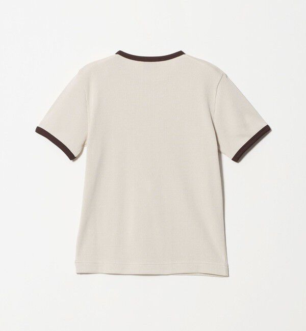 UNITED ARROWS「リブ バイカラーパイピング ショートスリーブ Tシャツ」|Tシャツ・カットソー|