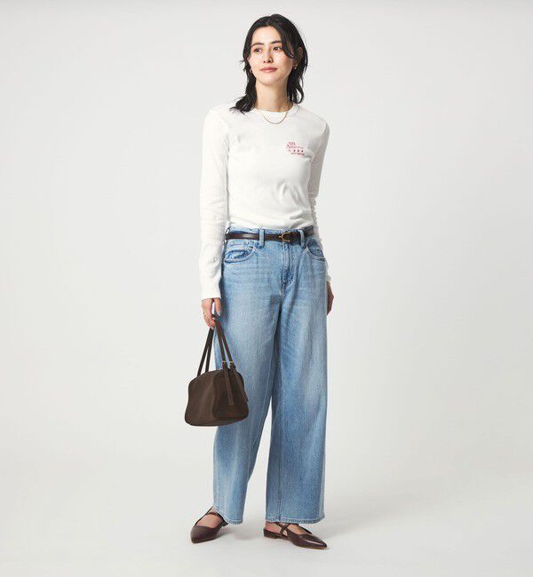 UNITED ARROWS green label relaxing「【別注】＜PETIT BATEAU＞ロングスリーブ プリント Tシャツ」|Tシャツ・カットソー|