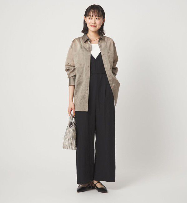UNITED ARROWS green label relaxing「シアー ストライプ シャツ」|シャツ・ブラウス|